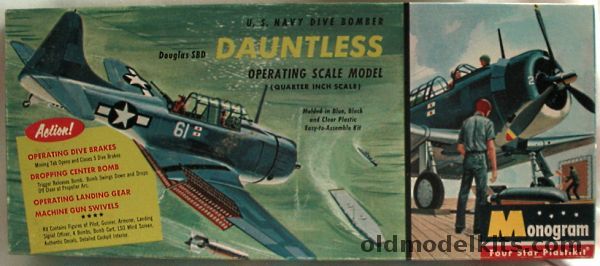 Monogram 1/48 Douglas SBD Dauntless Dive Bomber - 'Four Star' Issue, PA54-149 plastic model kit